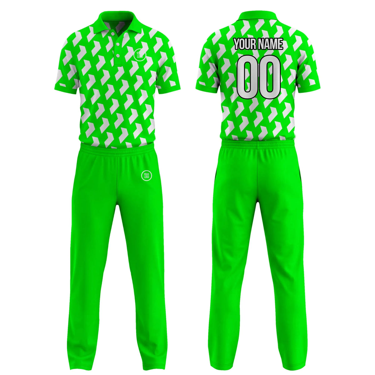 Custom Personalized D3 Color Block Cricket Kit with Name, Number & Team Logo