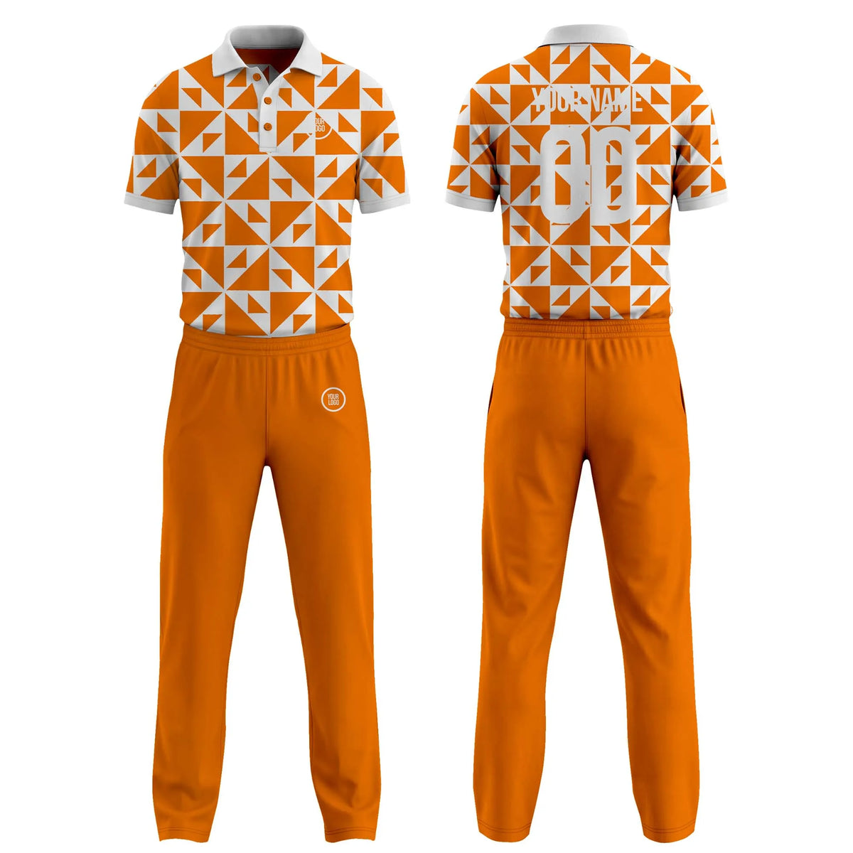 Custom Personalized D2 Color Block Cricket Kit with Name, Number & Team Logo
