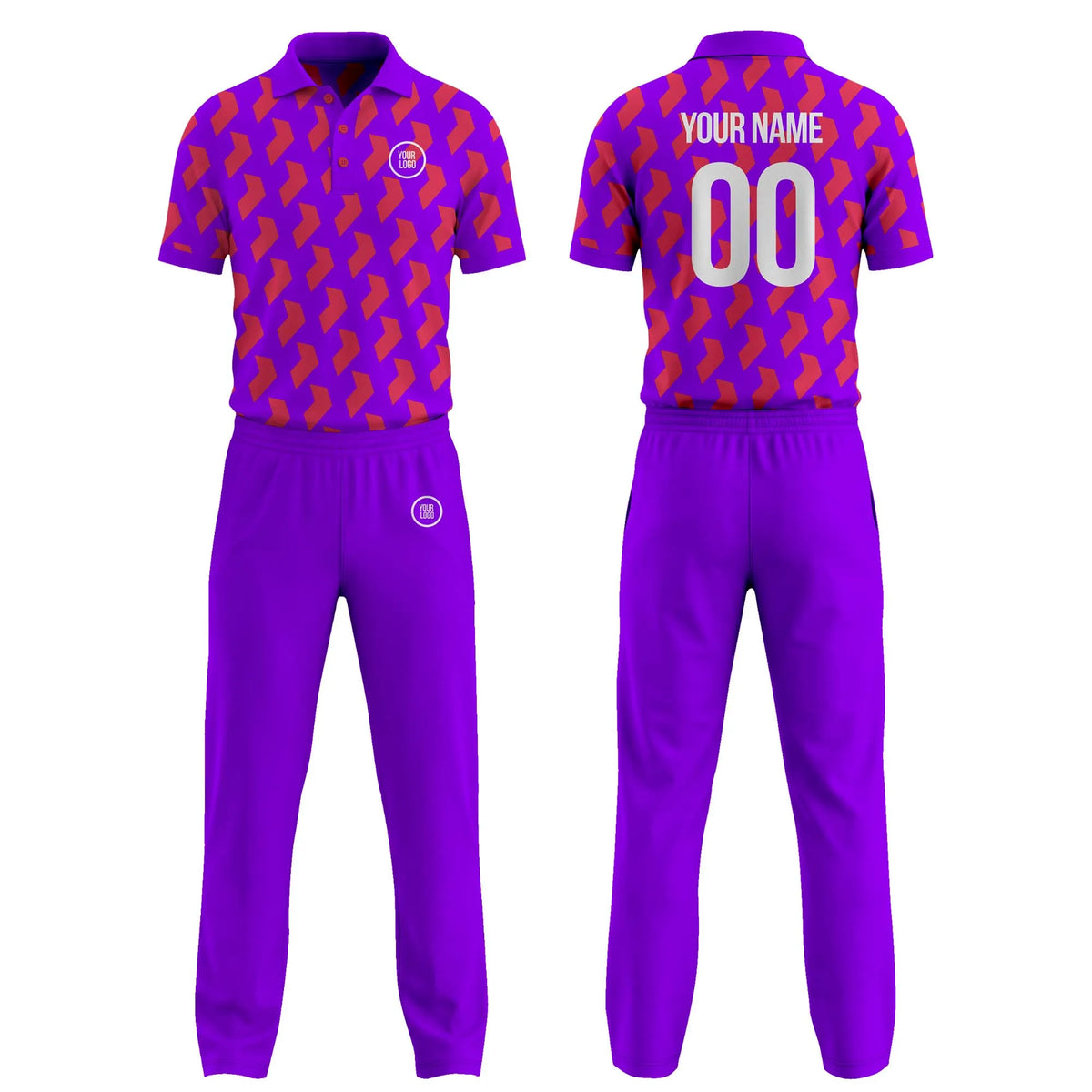 Custom Personalized D3 Color Block Cricket Kit with Name, Number & Team Logo
