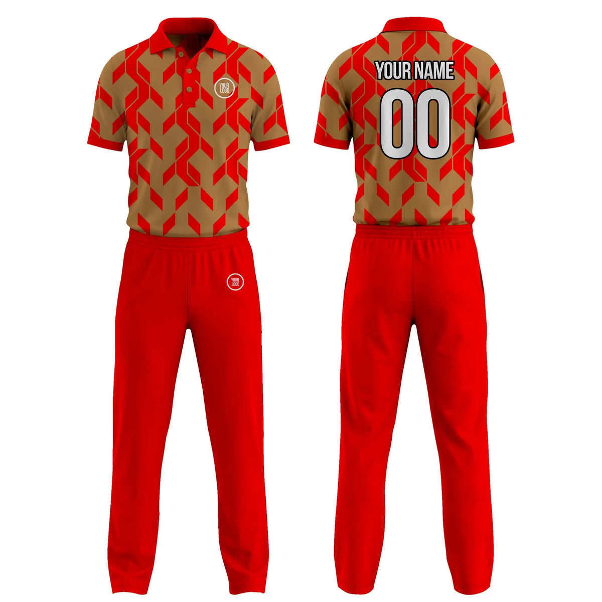 Custom Personalized D1 Color Block Cricket Kit with Name, Number & Team Logo