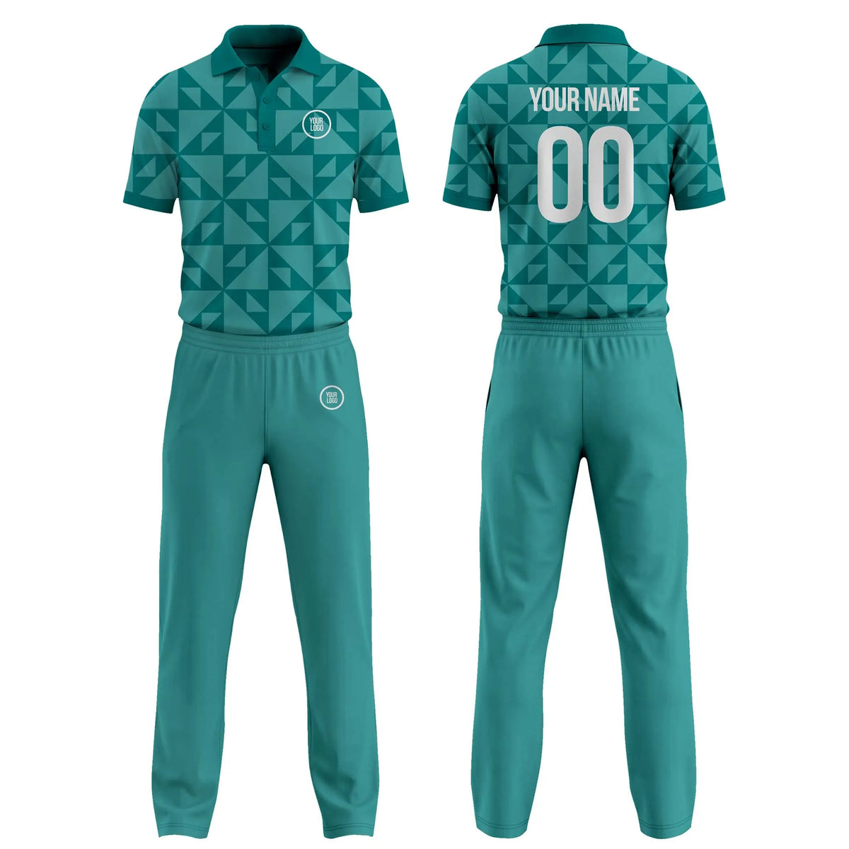 Custom Personalized D2 Color Block Cricket Kit with Name, Number & Team Logo