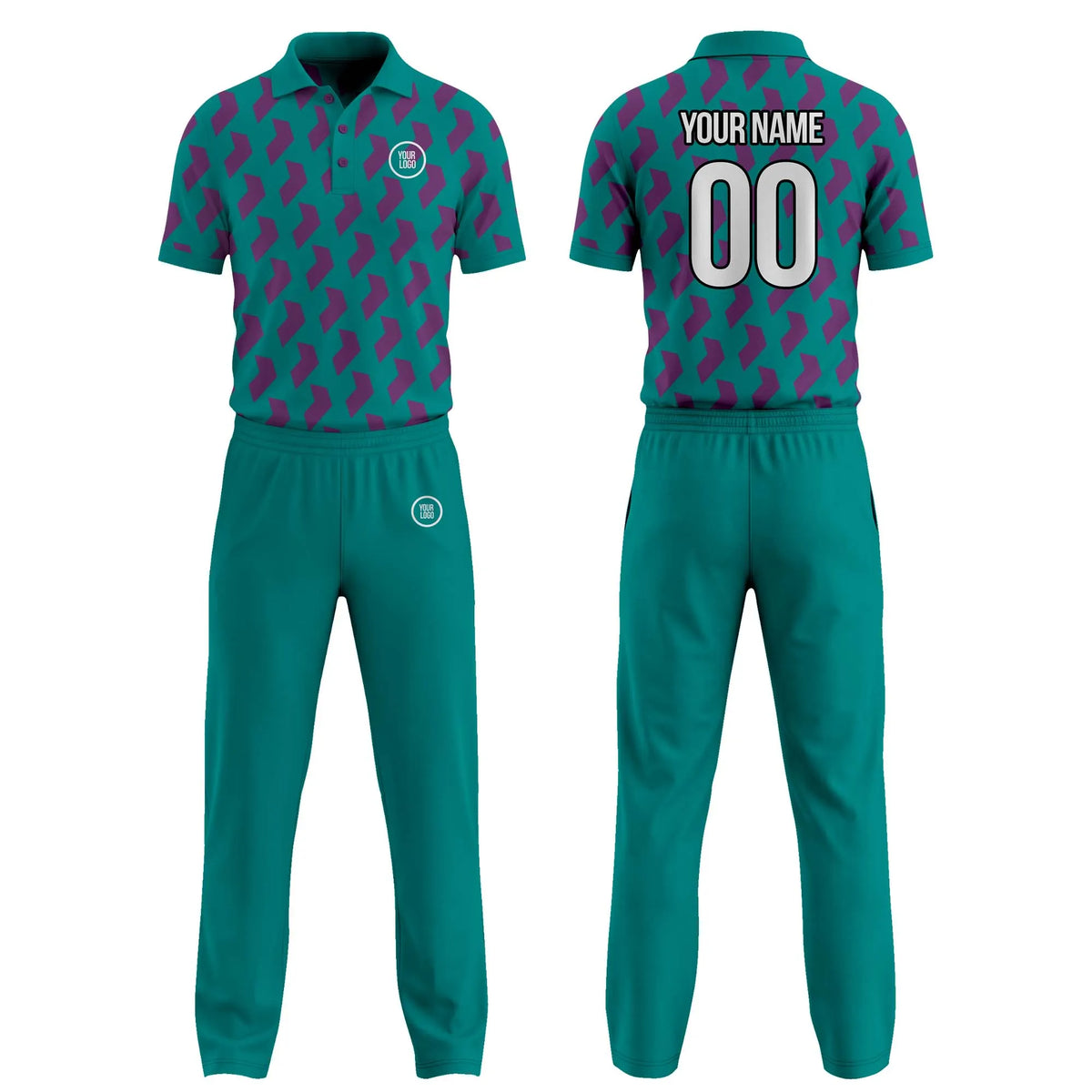 Custom Personalized D3 Color Block Cricket Kit with Name, Number & Team Logo