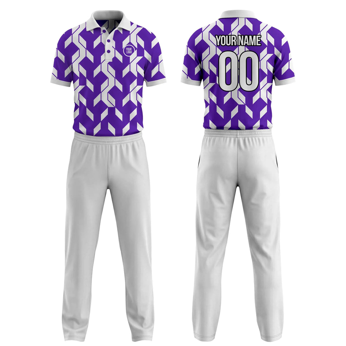 Custom Personalized D1 Color Block Cricket Kit with Name, Number & Team Logo