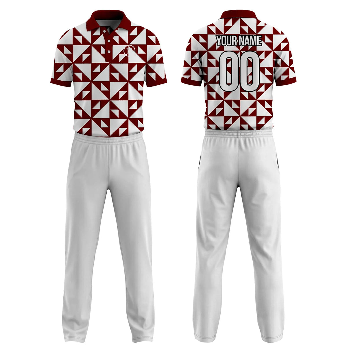 Custom Personalized D2 Color Block Cricket Kit with Name, Number & Team Logo