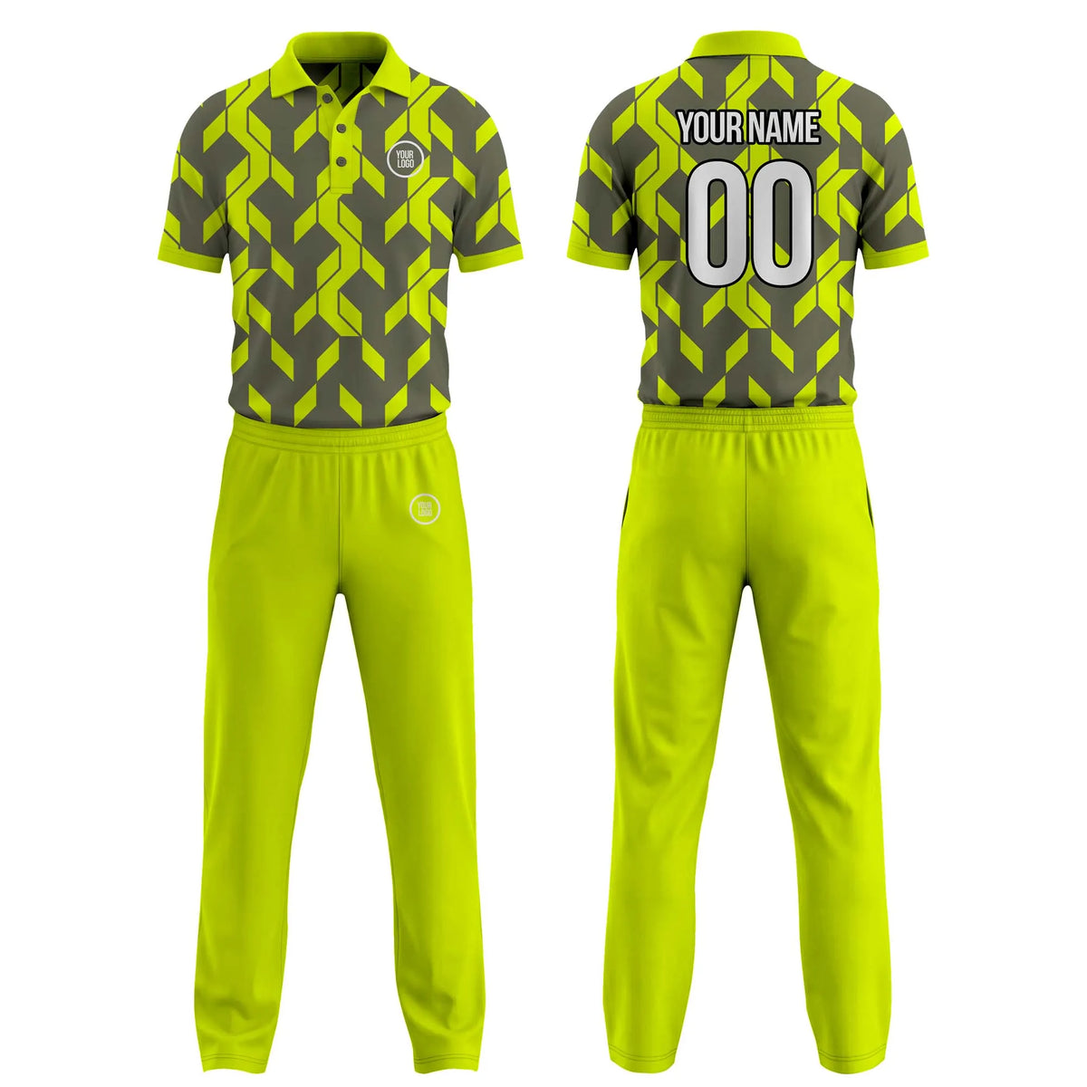 Custom Personalized D1 Color Block Cricket Kit with Name, Number & Team Logo